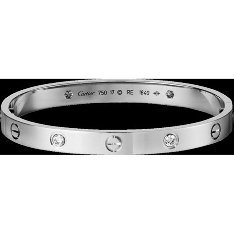 cartier ladies bracelet - silver cartier bracelet with diamonds.